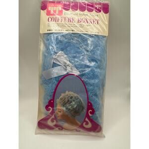Tip Top Vintage Coiffure Bouffant Nylon Tricot Bonnet Lace/Elastic Edge NEW